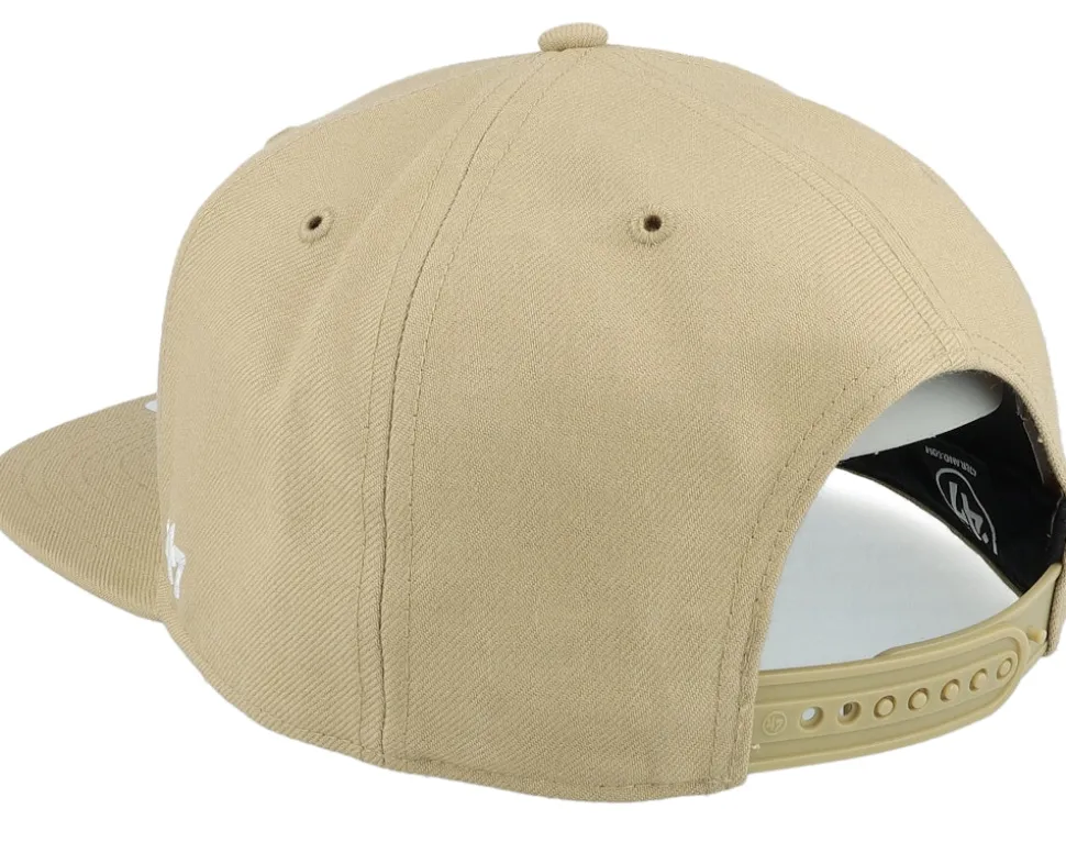New York Yankees No Shot Captain Khaki/White Snapback - 47 Brand