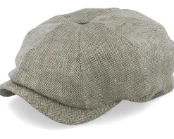 Newsboy Classic Cap 506 Olive Flat Cap - Wigéns