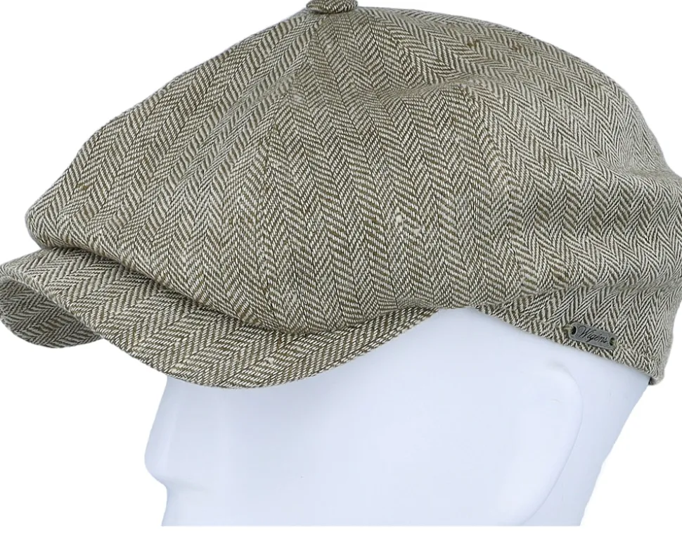 Newsboy Classic Cap 506 Olive Flat Cap - Wigéns