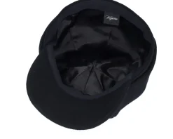 Newsboy Classic Cap Black Flat Cap - Wigéns