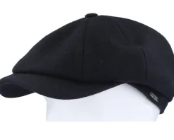 Newsboy Classic Cap Black Flat Cap - Wigéns
