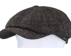 Newsboy Classic Cap Dark Brown Flat Cap - Wigéns