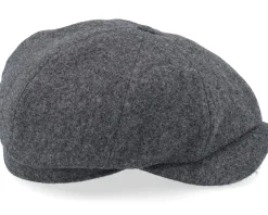 Newsboy Classic Cap Grey Melange Flat Cap - Wigéns
