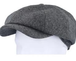 Newsboy Classic Cap Grey Melange Flat Cap - Wigéns