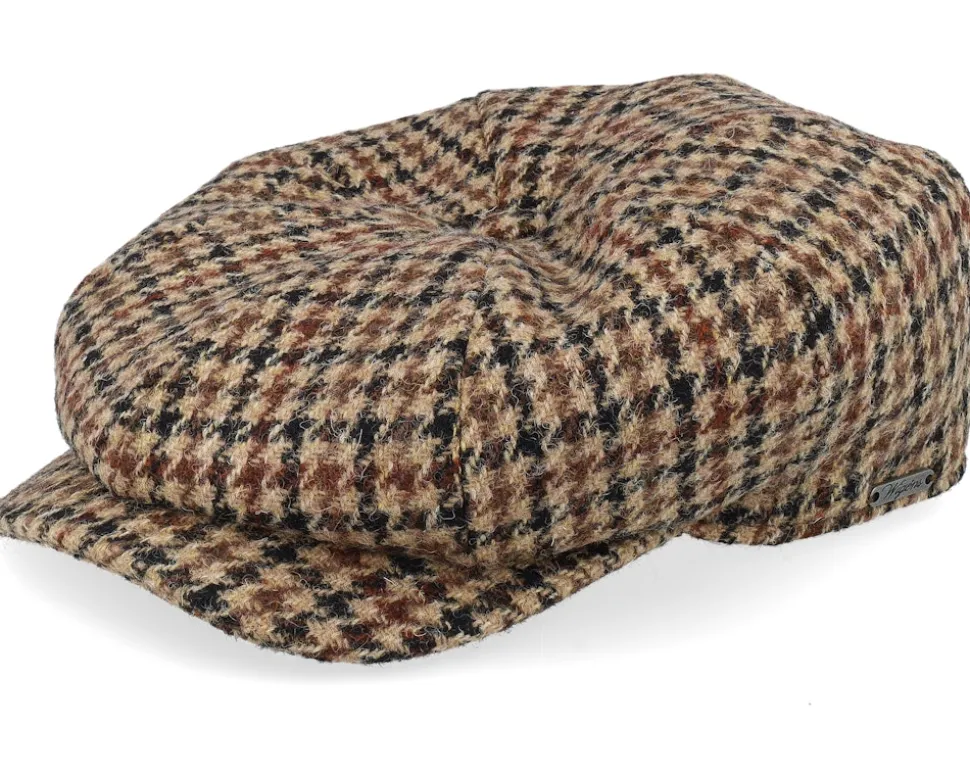 Newsboy Retro Cap Brown Flat Cap - Wigéns