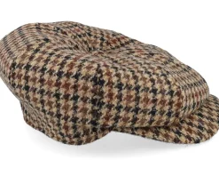 Newsboy Retro Cap Brown Flat Cap - Wigéns