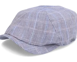 Newsboy Slim Cap Steel Blue Flat Cap - Wigéns