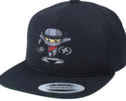 Ninja Star Charge Black Snapback - Kiddo Cap