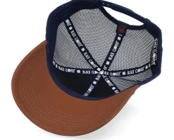 Noble Brown Leather W Navy Mesh W Usa Flag Patch - Black Clover