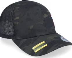 Norway Army Skull Multicam Black Trucker - Army Head