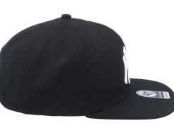 NY Yankees No Shot Black/White Snapback - 47 Brand