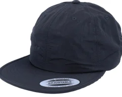 Nylon Cap Black Fitted - Yupoong