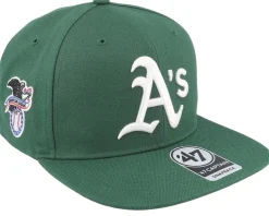 Oakland Athletics MLB Sure Shot Captain Dark Green Snapback - 47 Brand