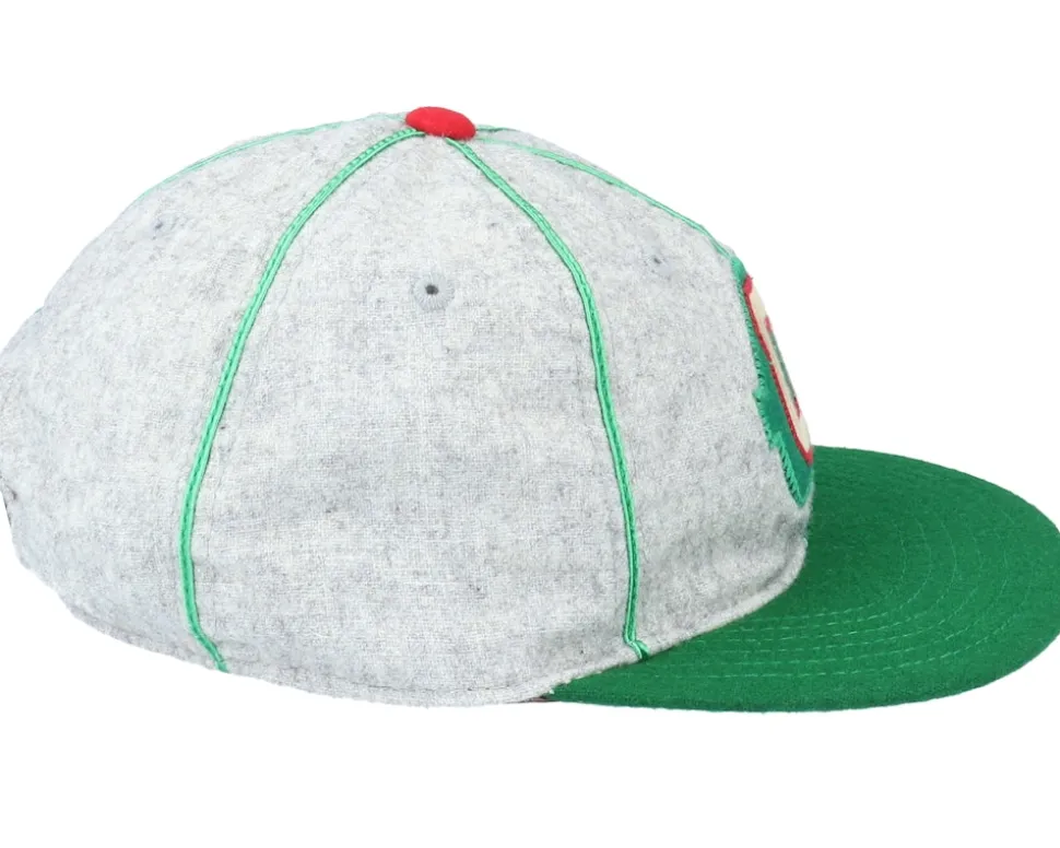 Oakland Oaks Statesman Grey & Dark Green Strapback - American Needle