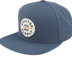 Oath III Flint Stone Blue/White Snapback - Brixton