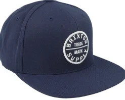 Oath III Washed Navy/Washed Navy Snapback - Brixton