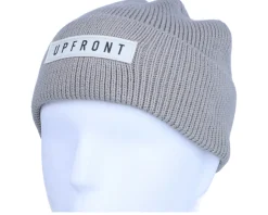 Ocean Knit Beanie Grey Cuff - Upfront