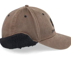 Oil Cotton Sherpa Lining Brown Earflap - John Deere