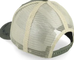 Oil Skin Look W/Mesh Back Olive Trucker - John Deere