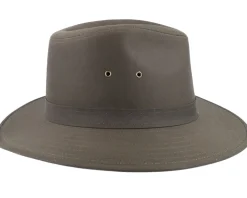 Oilcloth Safari Olive Fedora - Jaxon & James