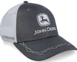Oilskin Look With Mesh Back Grey/Black Trucker - John Deere