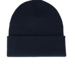 Old English B Patch Navy Beanie - Bearded Man