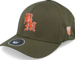 Old English Logo Olive Flexfit - Bearded Man