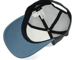 Omnipotent White/Blue/Charcoal Foam A-Frame Trucker - Quiksilver