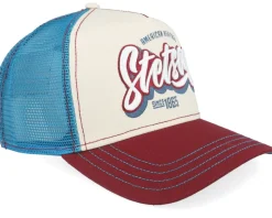 One For All Wine/Off White A-Frame Trucker - Stetson