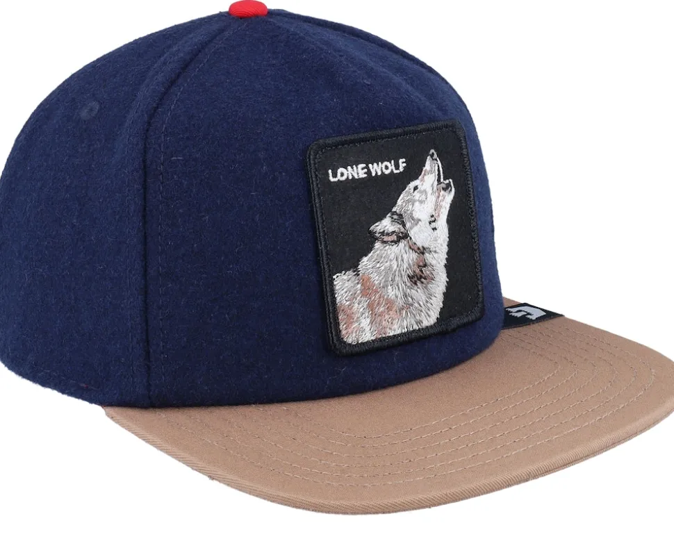 One Pack Wildlife Navy/Camel Snapback - Goorin Bros.