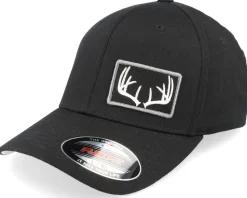 Orange Antlers Patch Side Black Flexfit - Hunter