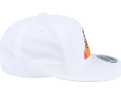 Orange Tractor White Snapback - Kiddo Cap