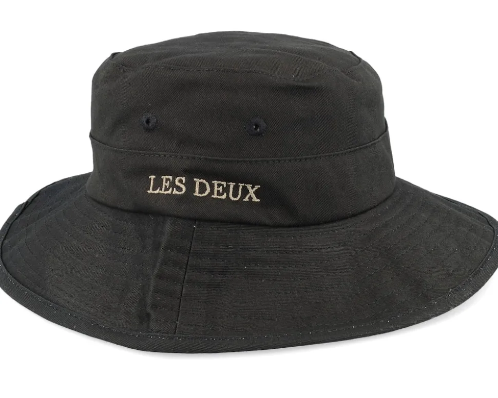 Org Hat 2.0 Black/Dark Sand Bucket - Les Deux