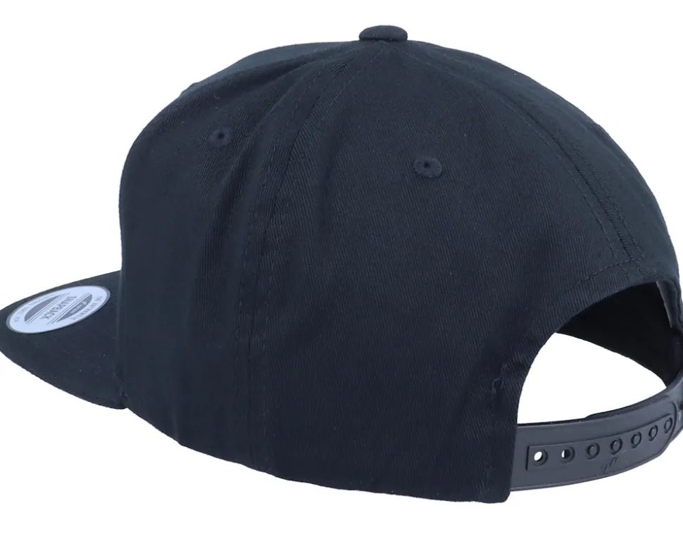 Organic Black/Black Snapback - Yupoong