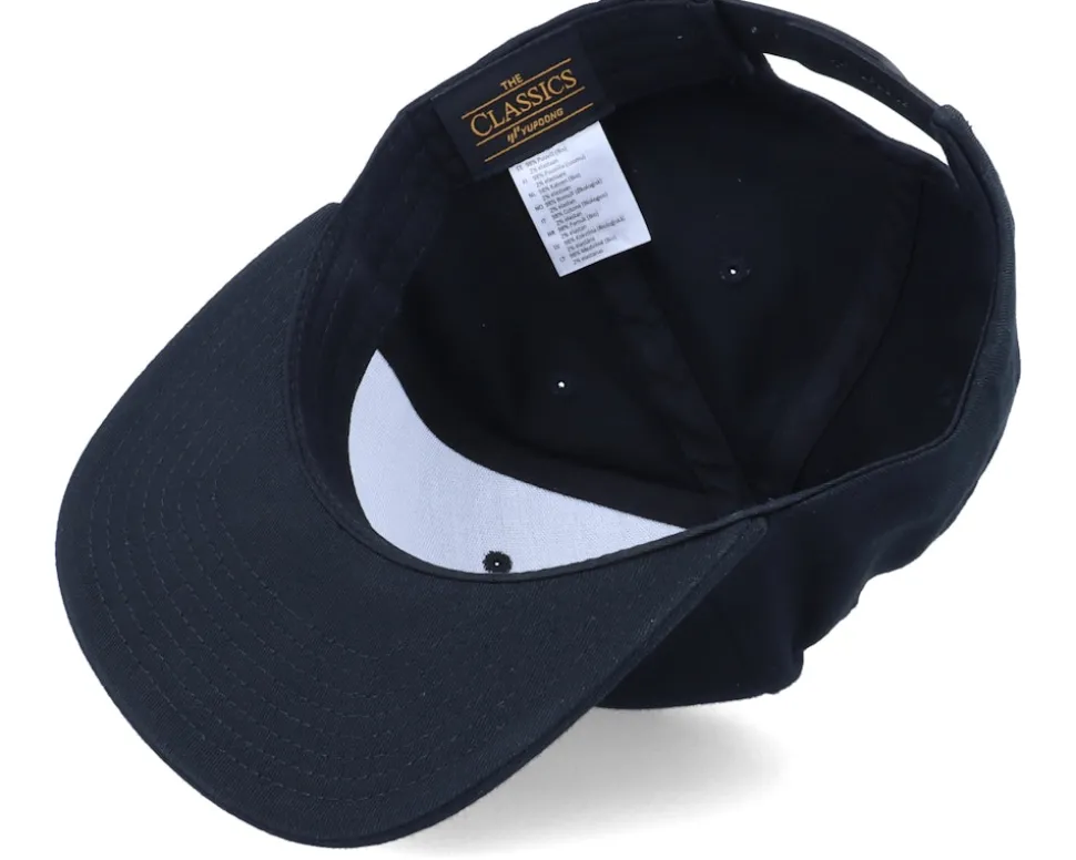 Organic Black/Black Snapback - Yupoong