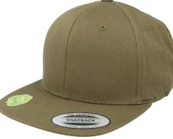 Organic Cotton Burnt Olive Snapback - Yupoong