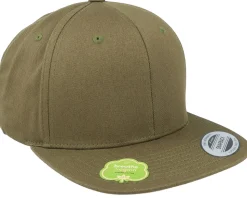 Organic Cotton Burnt Olive Snapback - Yupoong