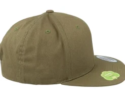 Organic Cotton Burnt Olive Snapback - Yupoong