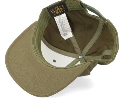 Organic Cotton Burnt Olive Snapback - Yupoong