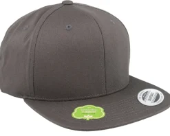 Organic Cotton Dark Grey Snapback - Yupoong
