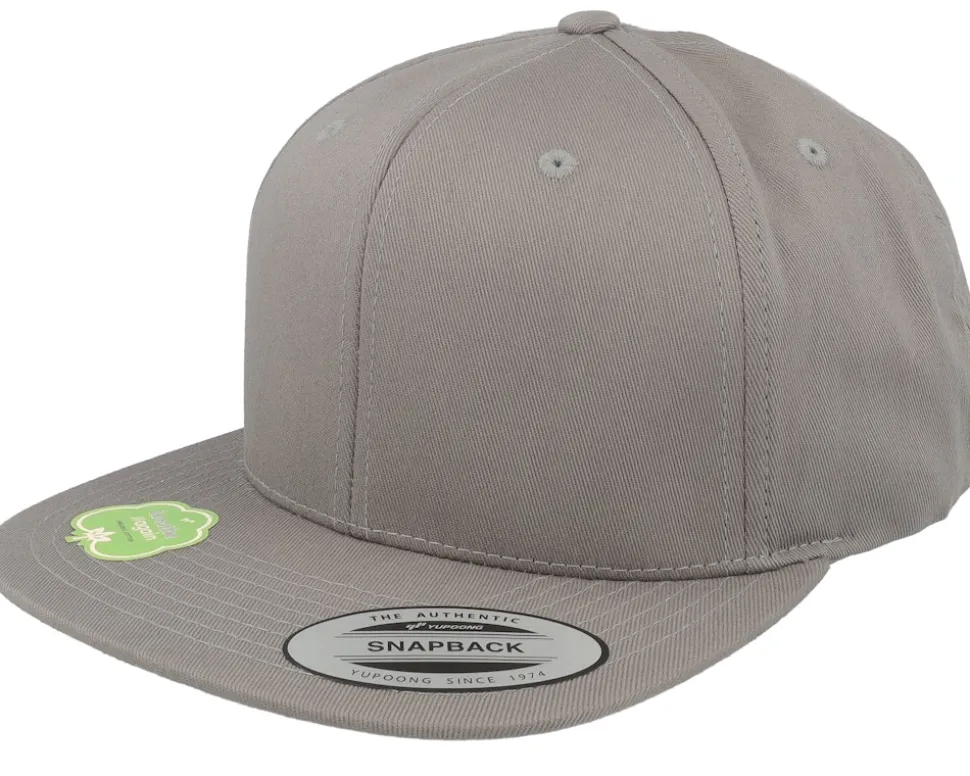 Organic Cotton Palegrey Snapback - Yupoong