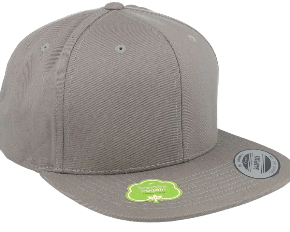 Organic Cotton Palegrey Snapback - Yupoong