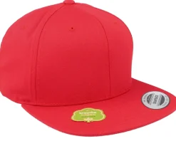 Organic Cotton Red Snapback - Yupoong