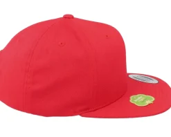 Organic Cotton Red Snapback - Yupoong