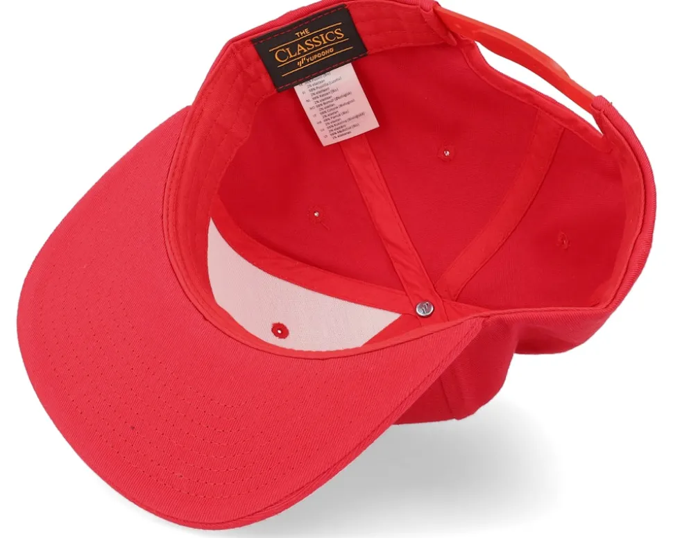 Organic Cotton Red Snapback - Yupoong