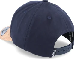 Organic Lines Baseball Cap Dark Blue/Cork Adjustable - Picture
