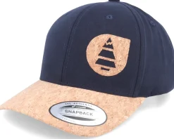 Organic Lines Baseball Cap Dark Blue/Cork Adjustable - Picture