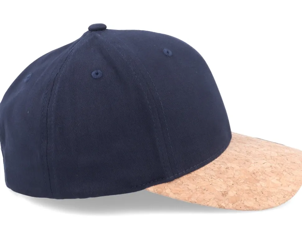 Organic Lines Baseball Cap Dark Blue/Cork Adjustable - Picture