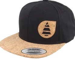 Organic Narrow Black/Cork Snapback - Picture