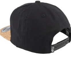 Organic Narrow Black/Cork Snapback - Picture